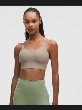 NWT Lululemon Like a Cloud Ribbed Longline Bra *Light Support B/C Cup Size 4